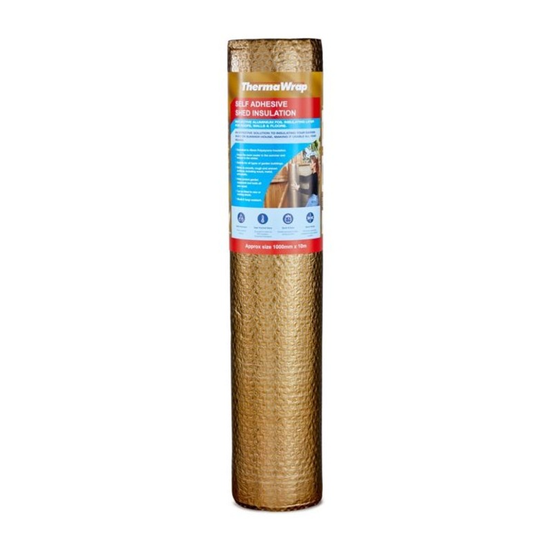 ThermaWrap Self-Adhesive Shed Insulation – 1000mm x 10m