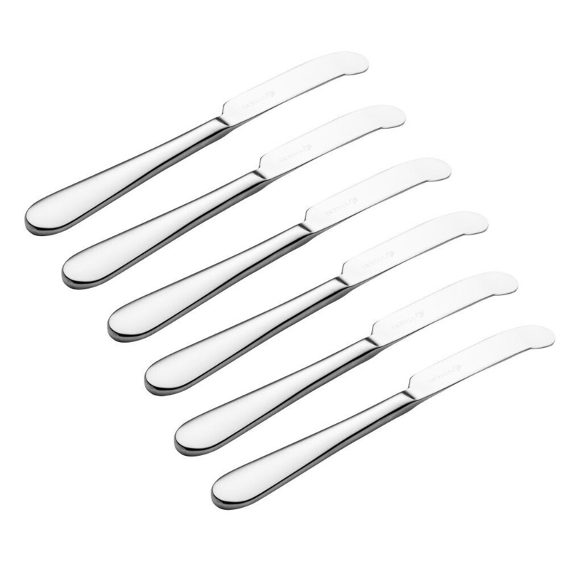 Viners Select Butter Knives  6 Piece Giftbox (18/0 Stainless Steel)