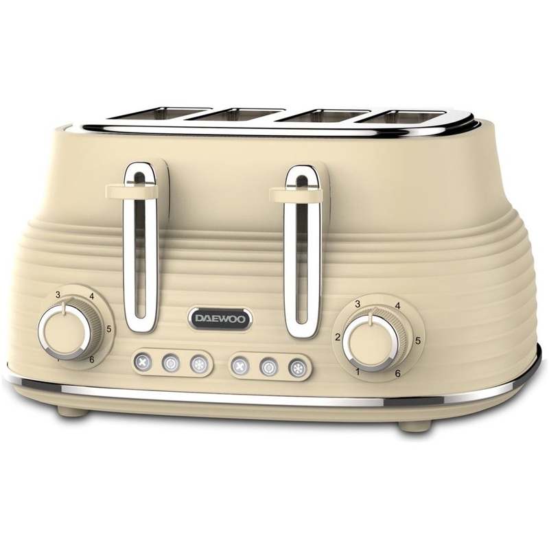 Daewoo Sienna 4 Slice Toaster|Cream|Grey|Taupe