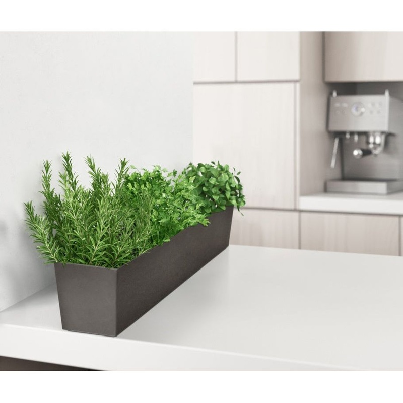 Primeur Sonata Trough|Slate 15cm|15cm Steel Grey