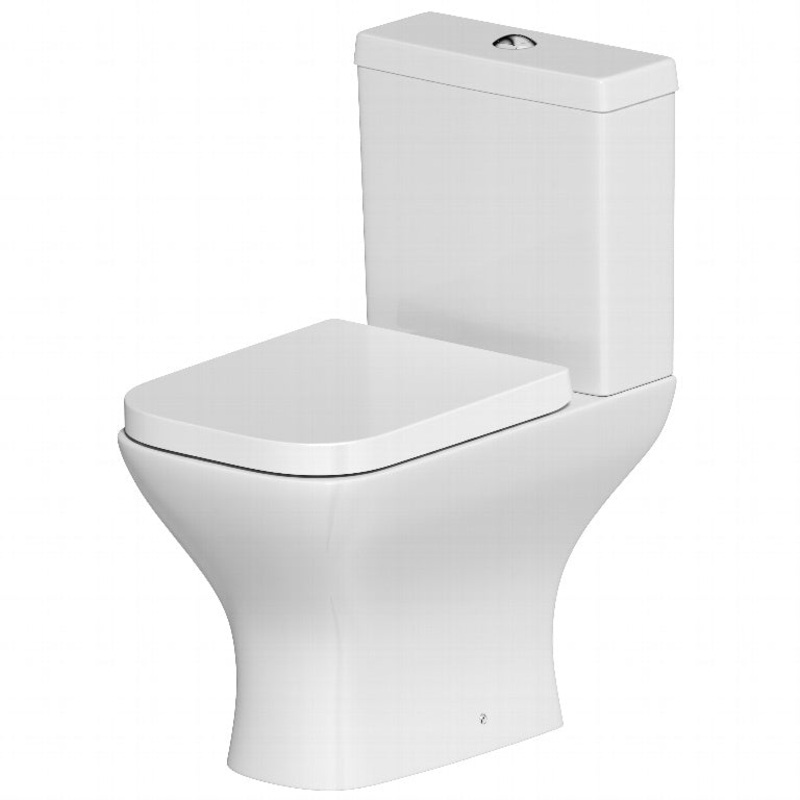 SP Space Saver One Box Square Toilet, Seat and Cistern W: 365mm H: 780mm D: 610mm