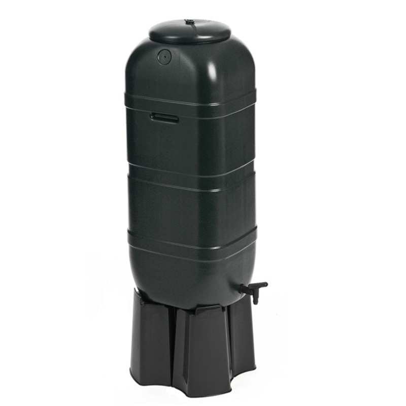 Ward Slim Line Water Butt Set – 100L Black