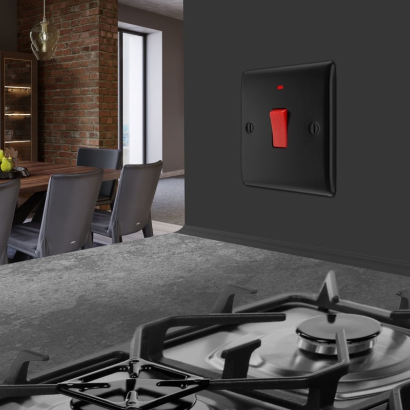 BG Square Cooker Control Unit|45a Matt Black