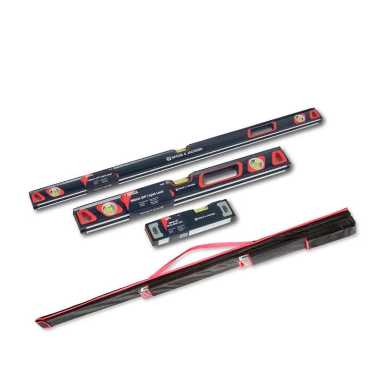 Spear & Jackson Spirit Level & Bag 3 Piece