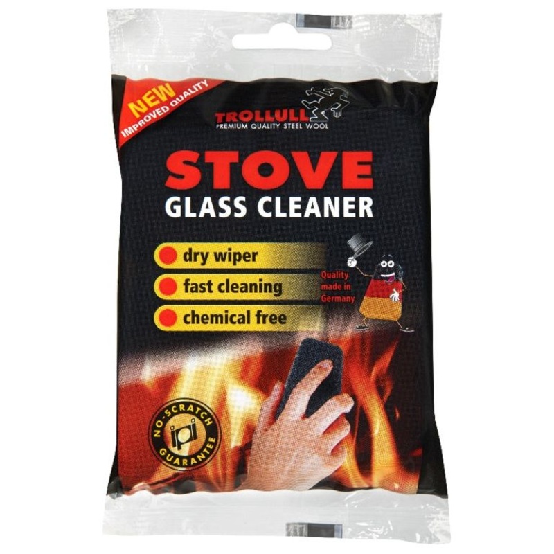 Trollull Stove Glass Cleaner Steel Wool Pack 2