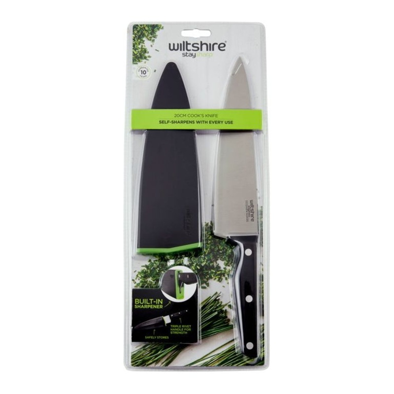 Wiltshire Staysharp Triple Rivet Cooks Knife  20cm