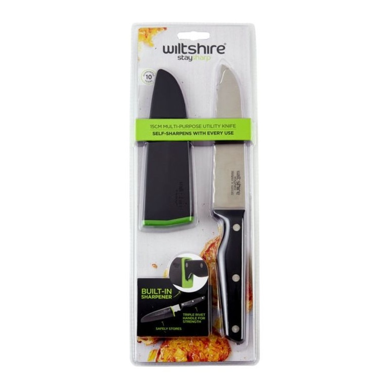 Wiltshire Staysharp Triple Rivet Multi-Purpose Utility Knife  15cm