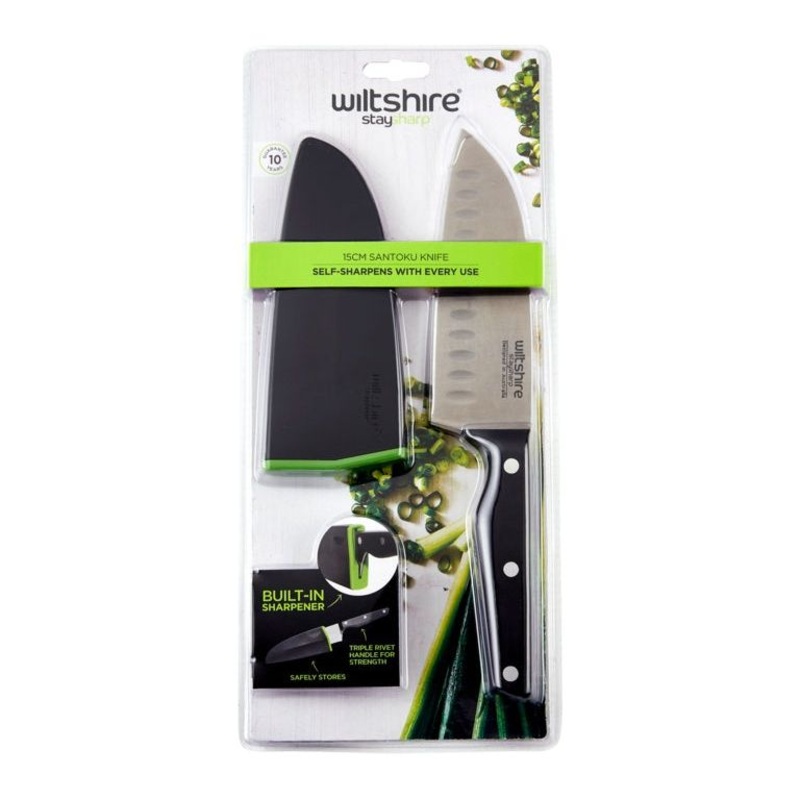 Wiltshire Staysharp Triple Rivet Santoku Knife  15cm