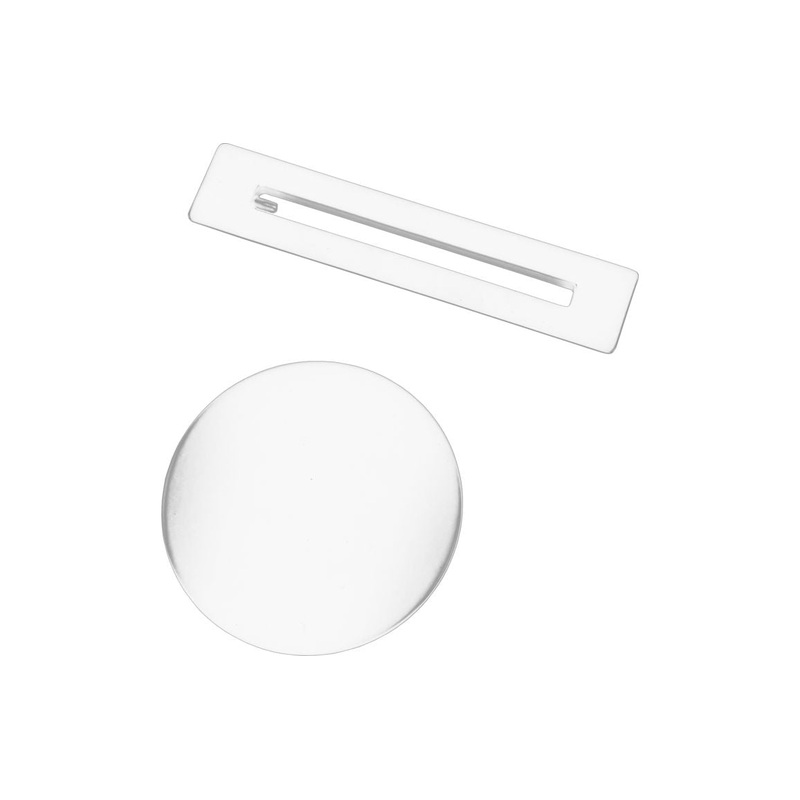 Floor Standing Bath Overflow & Waste Cover – White