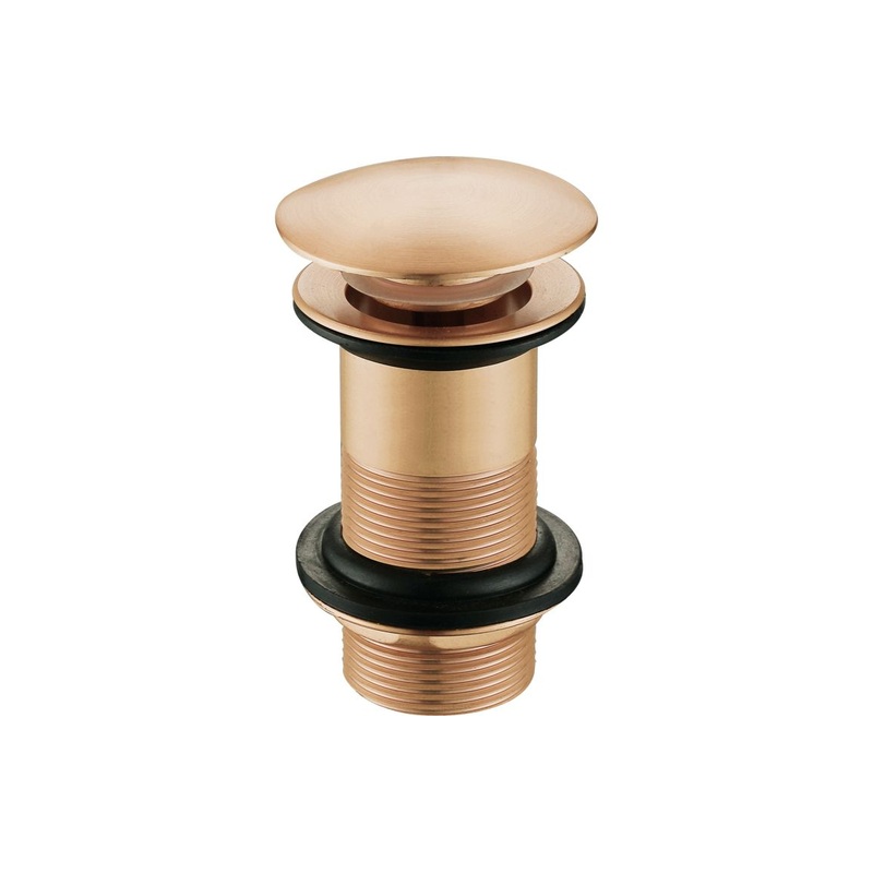 Unslotted Mushroom Basin Waste (1 1/4) – Brushed Bronze