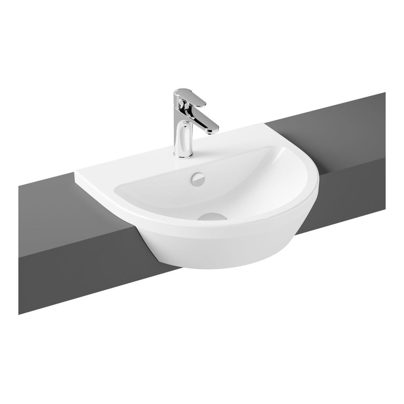 VitrA Integra 550x455mm 1TH Semi Recessed Basin – White