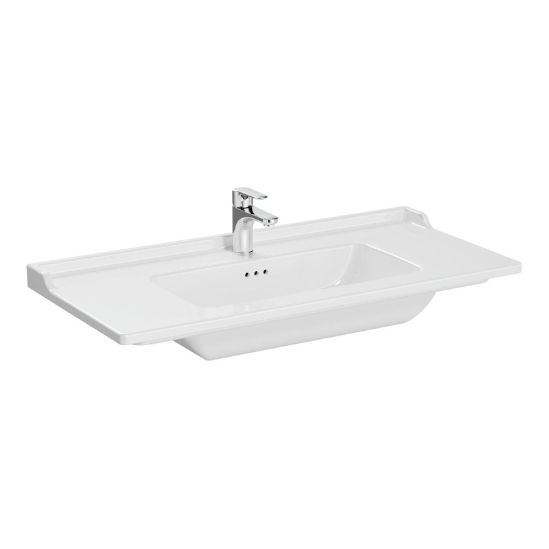 VitrA Integra Classic 1005x470mm 1TH Vanity Basin w/Overflow – White