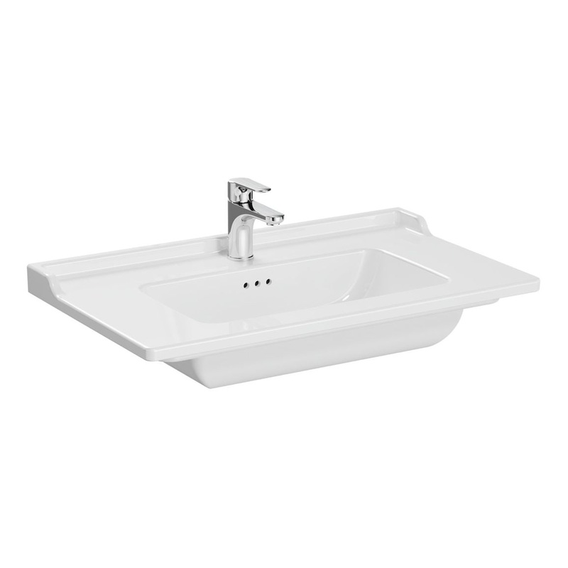 VitrA Integra Classic 805x470mm 1TH Vanity Basin w/Overflow – White
