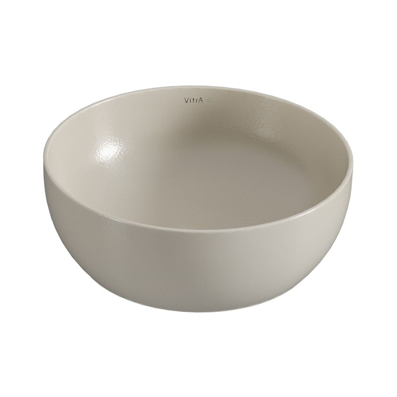 VitrA Outline 405x405mm Recycled 0TH Basin Only – Matt Taupe