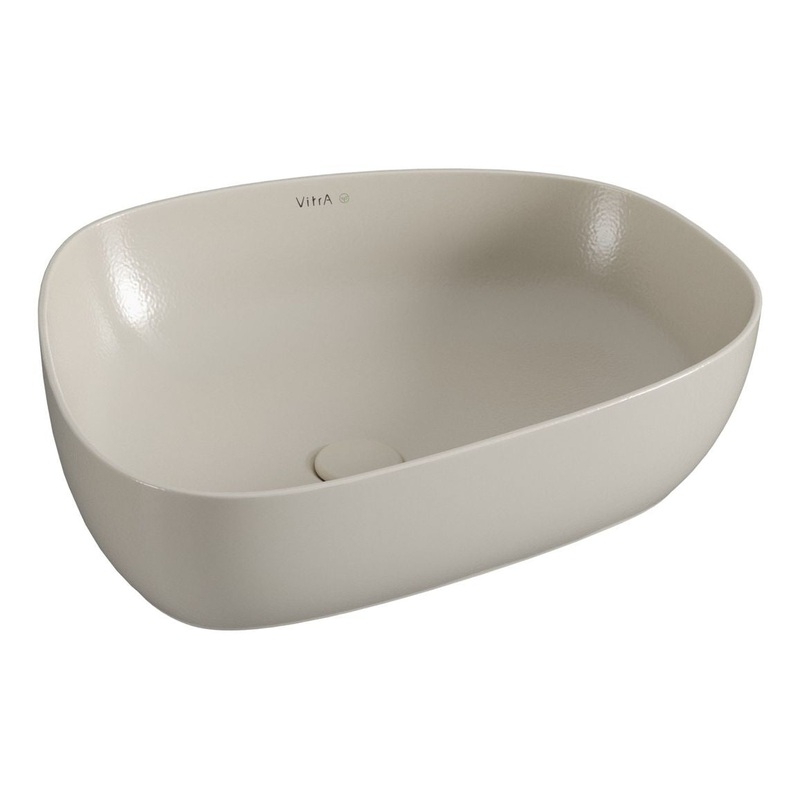 VitrA Outline 570x450mm Recycled 0TH Basin Only – Matt Taupe