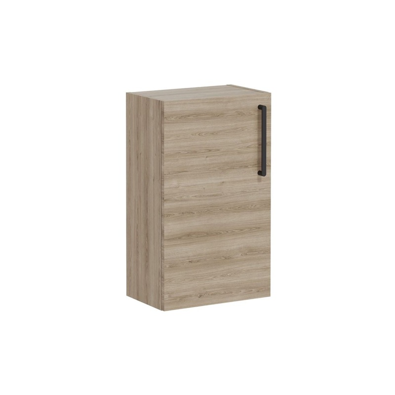 VitrA Root Flat 40cm 1 Door Slim Lower/Base Unit (LH Hinge) – Natural Oak