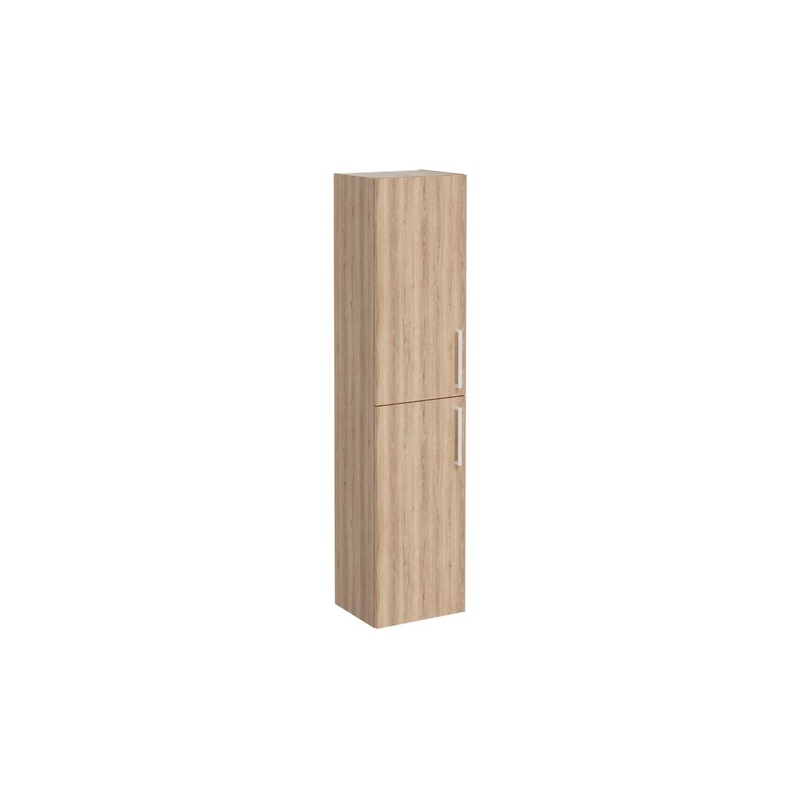 VitrA Root Flat 40cm 2 Door Tall Unit (LH Hinge) – Natural Oak