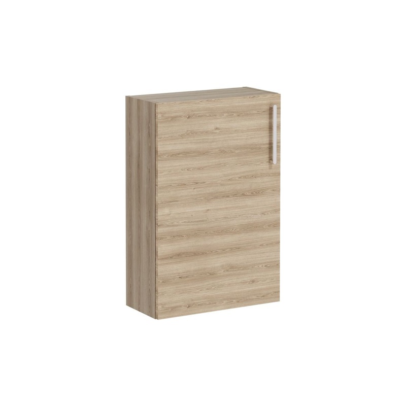 VitrA Root Flat 55cm 1 Door Slim Lower/Base Unit (LH Hinge) – Natural Oak