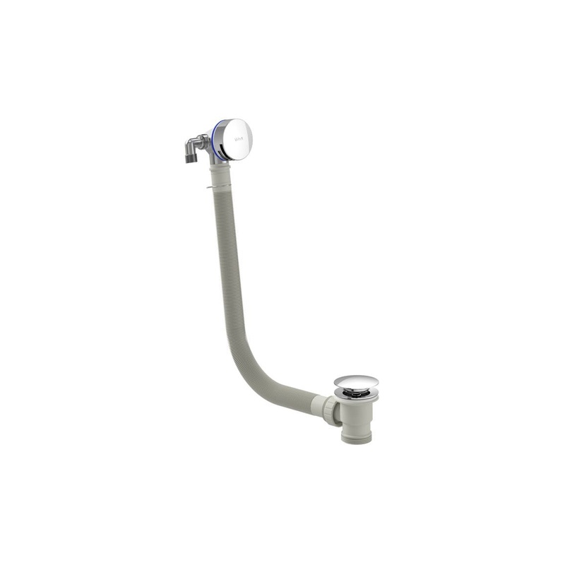VitrA Round Bath Filler Waste|Chrome|Matt Black|White