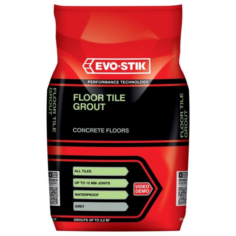 Evo-Stik Tile A Floor Fast Set Grout for All Tiles – 5kg
