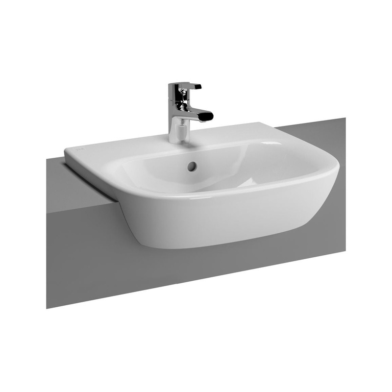 VitrA Zentrum 495x425mm 1TH Semi Recessed Basin – White