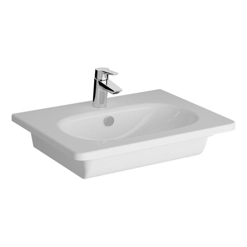VitrA Zentrum 600x460mm 1TH Vanity Basin w/Overflow – White