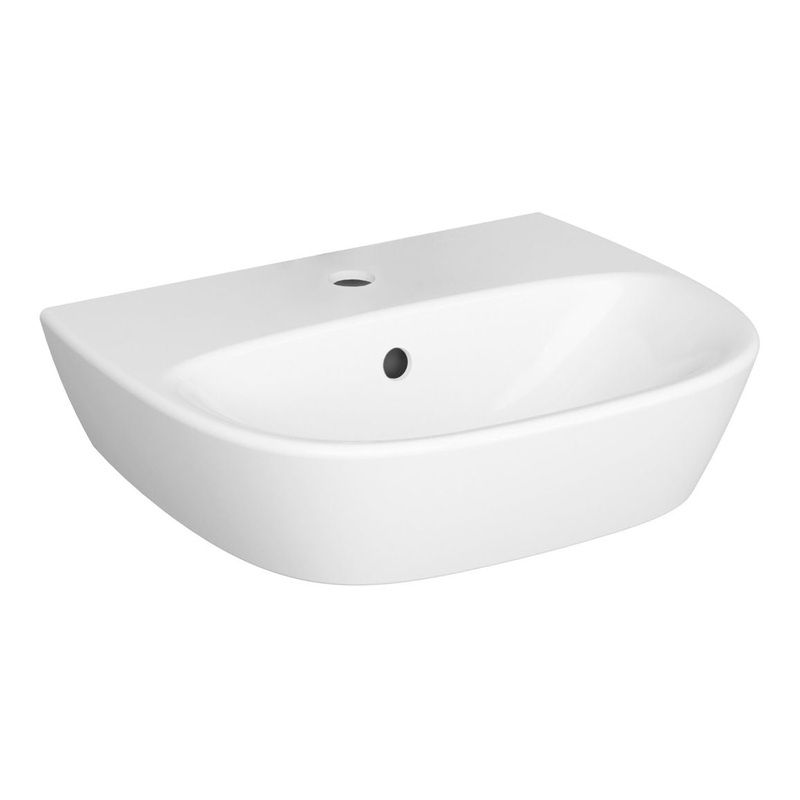VVitrA Zentrum 445x360mm 1TH Basin w/Overflow – White