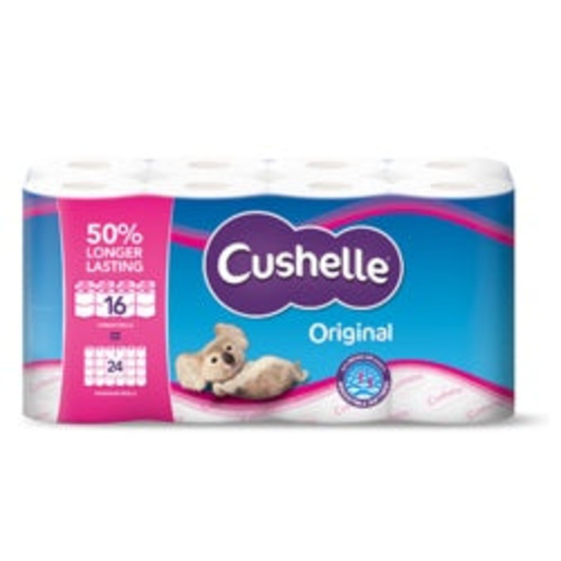 Cushelle Toilet Roll|16 Pack|Pack 12|Pack 4
