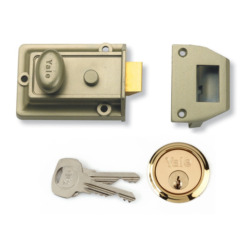 Yale Traditional Nightlatch|Polished Brass|60mm