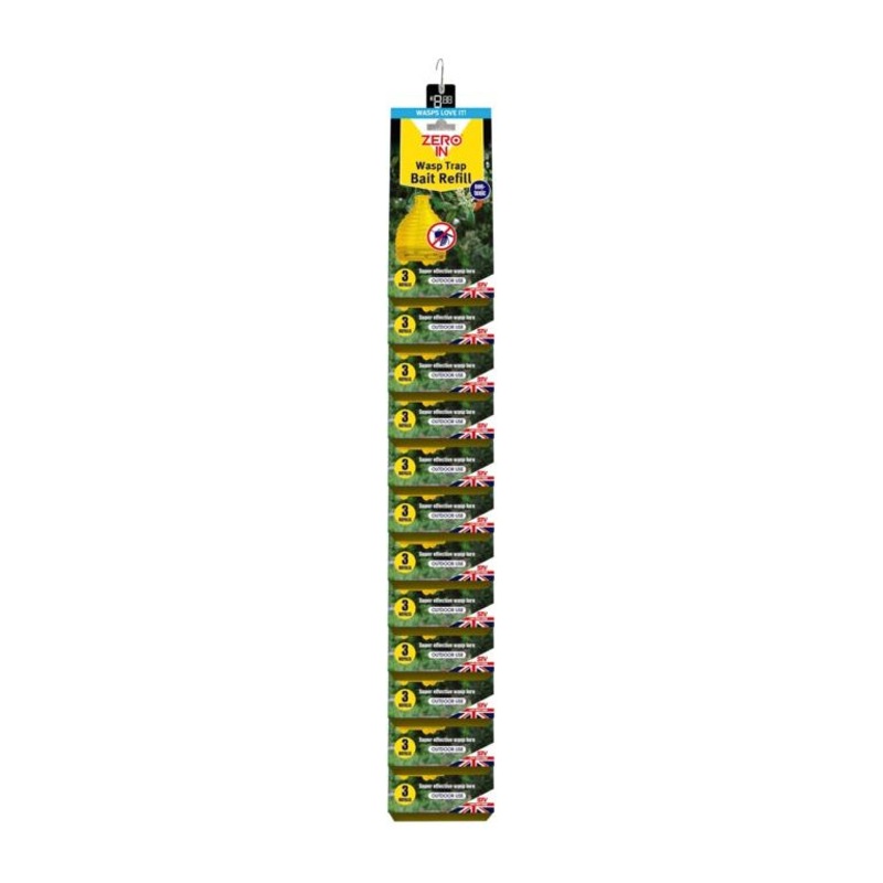 Zero In Wasp Trap Bait Refills  3 Sachets (Clip 24)