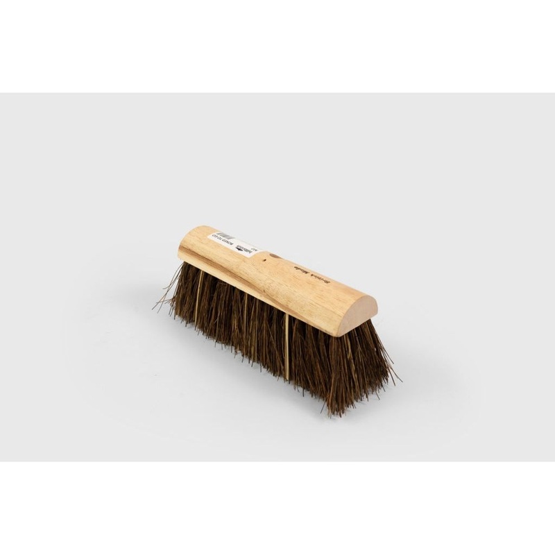 Hill Brush Yard/Garden Broom – Plain Stock, Extra Stiff Cane/Bassine
