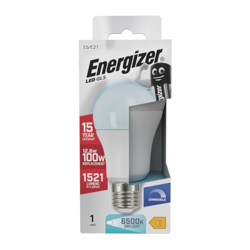 Energizer LED GLS E27 6500k Dimmable 12.6w