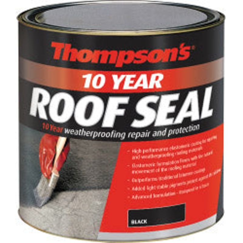 Thompson’s 10 Year Roof Seal|4L Grey|4L Black|2.5L Black|2.5L Grey|1L Black|1L Grey