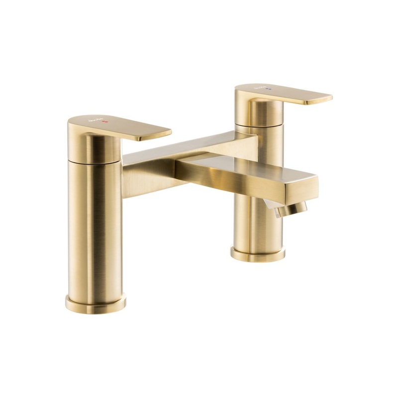 Abode Aquip Deck Mounted Bath Filler – Brushed Brass