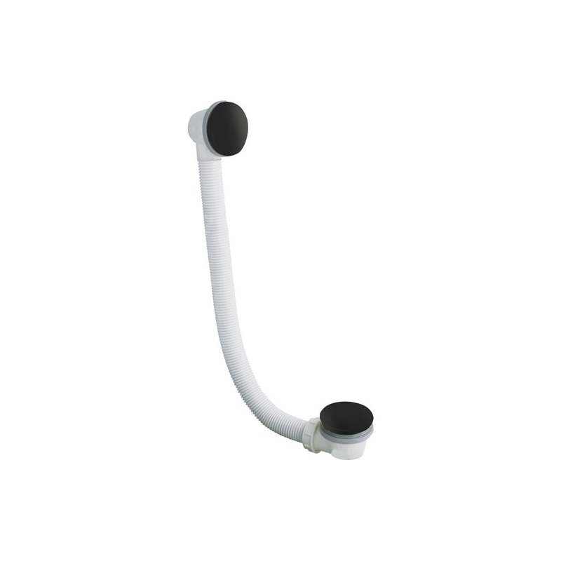 Abode Euphoria Bath Overflow & Clicker Waste – Matt Black
