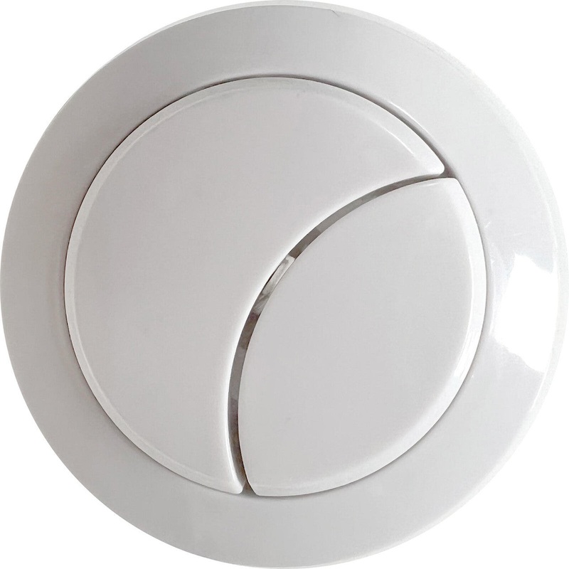 Dual Push Button Cover (Rod) – Matt White