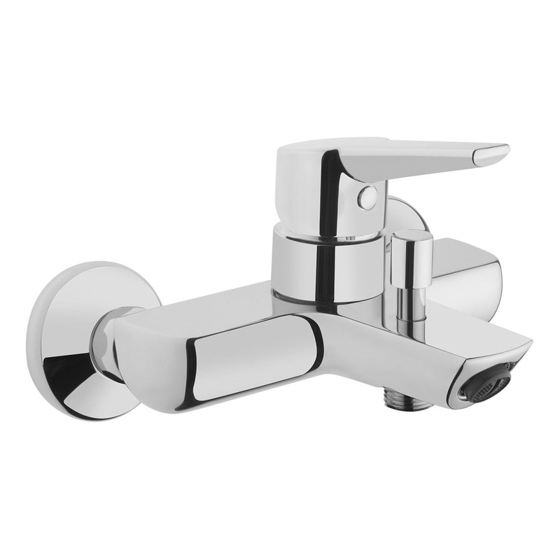 VitrA Solid S Wall Mounted Bath/Shower Mixer – Chrome