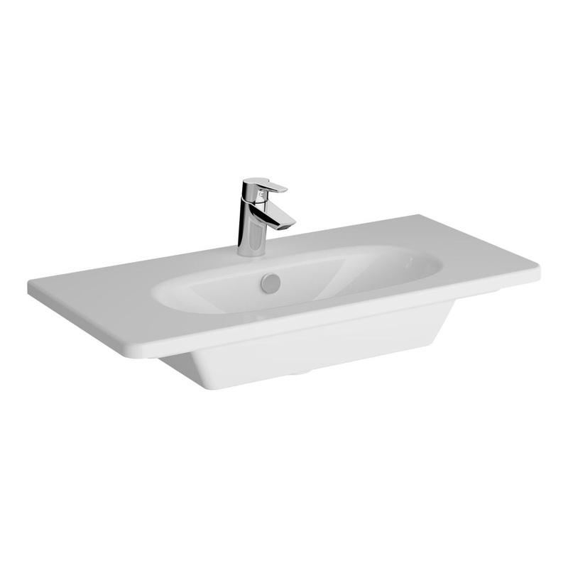 VitrA Zentrum 805x390mm 1TH Vanity Basin w/Overflow – White