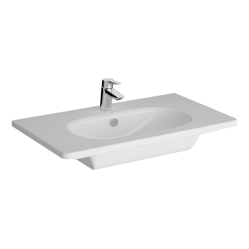 VitrA Zentrum 805x470mm 1TH Vanity Basin w/Overflow – White