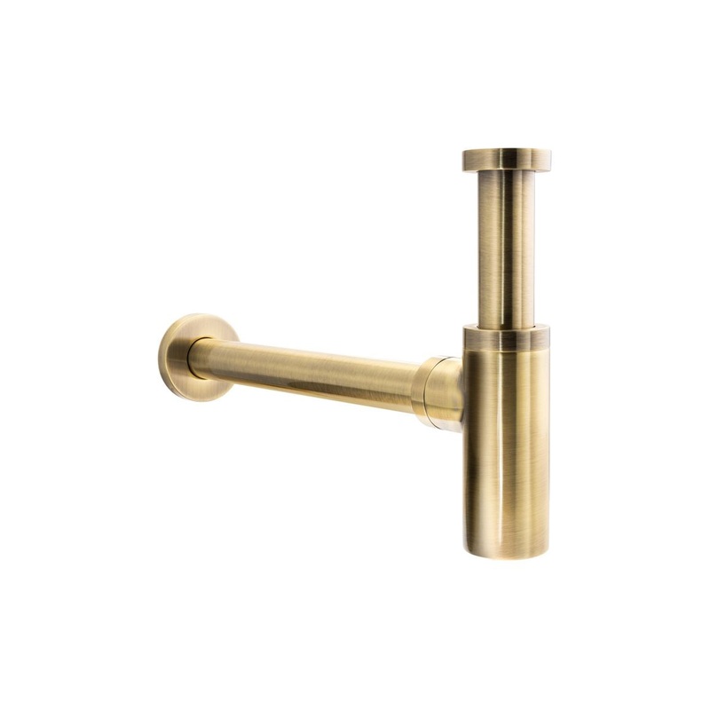 Abode Uno Basin Bottle Trap – Antique Brass