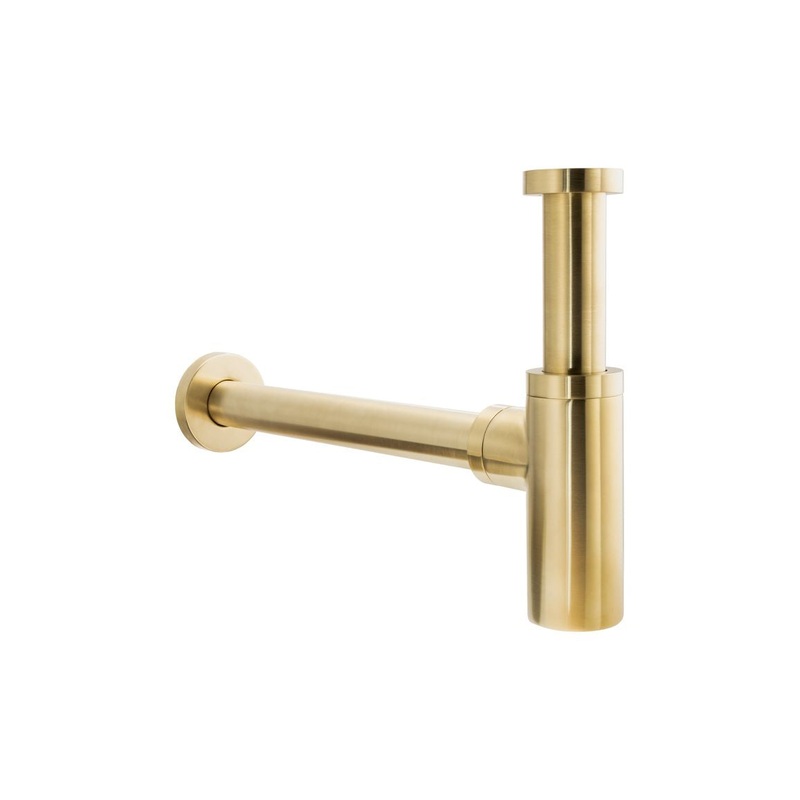 Abode Uno Basin Bottle Trap – Brushed Brass