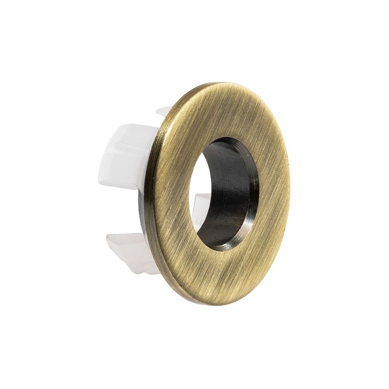 Abode Uno Basin Overflow Ring – Antique Brass