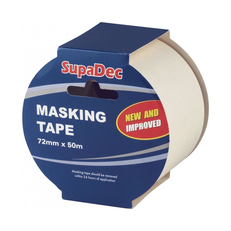 SupaDec Masking Tape|72mm x 50m|18mm x 50m|24mm x 50m|36mm x 50m|48mm x 50m