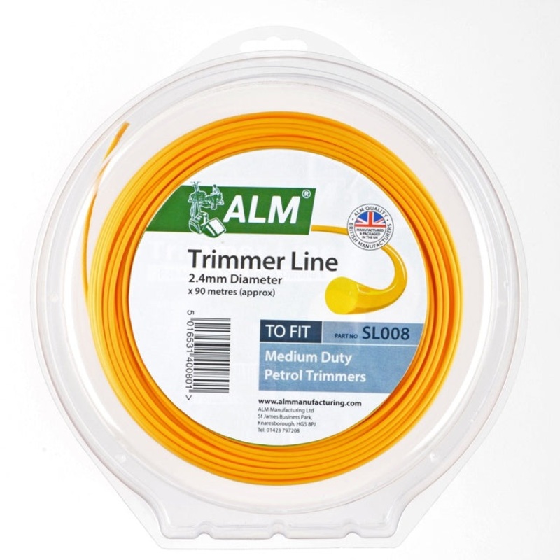 ALM Trimmer Line – Yellow|2.4mm x 90m|2.4mm x 20m