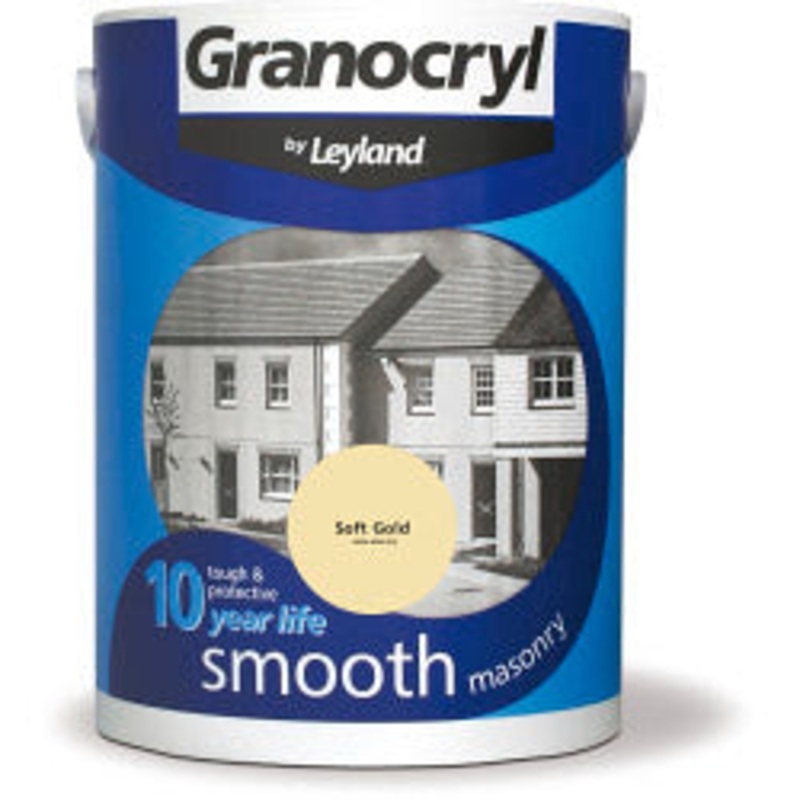 Granocryl Smooth Masonry 5L|Soft Gold|Black|Buttermilk|Cream|Fern|Grey Skies|Magnolia|Mushroom|Red Brick|Sandstone|Sea Stone|Spray Blue
