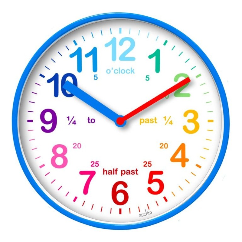 Acctim Wickford Kids Time Teach Clock 20cm