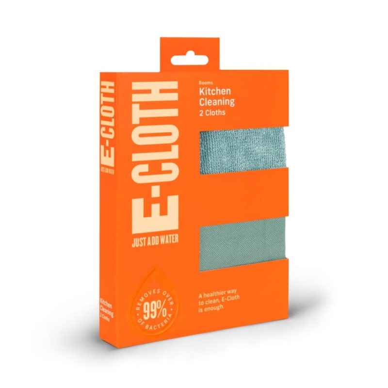 E-Cloth Kitchen Pack  2 Cloth Set for Effortless Cleaning
