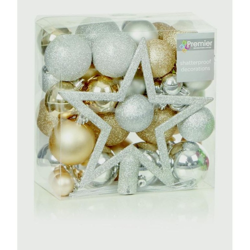 Premier Mixed Finish Bauble Pack