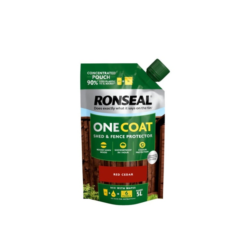 Ronseal One Coat Shed & Fence Refill Pouch 950ml