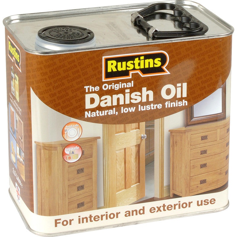 Rustins Danish Oil|2.5L|250ML|500ML|1L|5L